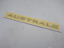 Logo rotulo portón maletero trasero Renault Austral AustralE Alpine Espirit negro y azul