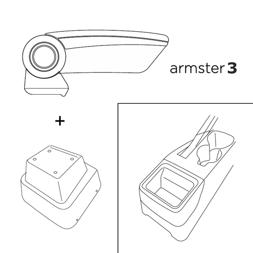 Apoyabrazos específico Armster 3 AR12 para Citroën C4 III (2020-2025)