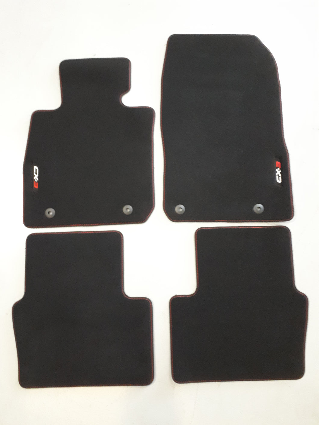 Set de alfombrillas para Mazda CX-3 CX3 Luxury con letra roja desde 2015 a 2020 Originales