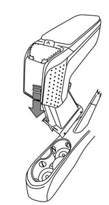 Apoyabrazos Reposabrazos ARMSTER AR 9 Fiat 500 2017-2024