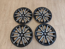 4 Tapacubos Originales de Renault y Dacia de 16" Nadi bicolor negro y gris.Outlet