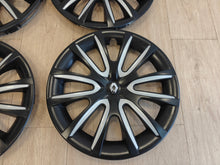 4 Tapacubos Originales de Renault y Dacia de 16" Nadi bicolor negro y gris.Outlet