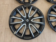 4 Tapacubos Originales de Renault y Dacia de 16" Nadi bicolor negro y gris.Outlet