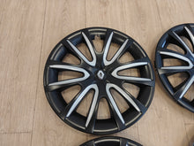 4 Tapacubos Originales de Renault y Dacia de 16" Nadi bicolor negro y gris.Outlet