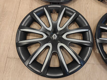 4 Tapacubos Originales de Renault y Dacia de 16" Nadi bicolor negro y gris.Outlet