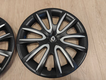 4 Tapacubos Originales de Renault y Dacia de 16" Nadi bicolor negro y gris.Outlet