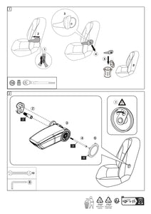 Apoyabrazos de Asiento Armster 3 Chevrolet Trax 2012-2020 con apoyabrazos original Right Hand Drive (RHD) V01809