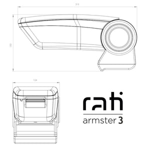 Apoyabrazos específico Armster 3 AR12 para Citroën C4 III (2020-2025)
