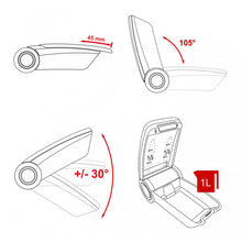 Apoyabrazos de asiento Original Armster OE1 específico Citroen Jumper (2006- en adelante) V01782D