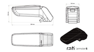 Apoyabrazos específico AR10 Armster para Dacia Spring (2021-2024) SDA5724