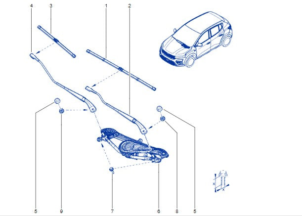 Escobillas delanteras limpiaparabrisas Originales Dacia Sandero 3