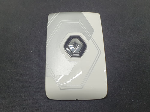 Carcasa de llave tarjeta Renault modelo diamante gris y blanca original OEM 283336936R