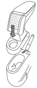 Apoyabrazos Reposabrazos Armster S AR10 Peugeot 207 2006-2014 SDA5537AA1 V00578