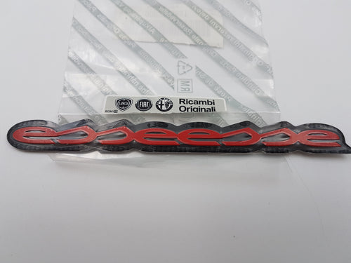 Logo monograma ORIGINAL Fiat Abarth ESSEESSE en color rojo 5743651