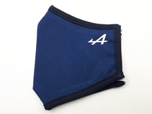 Mascarilla textil original de Renault Alpine Formula 1 F1 Azul y logo blanco 6020080370