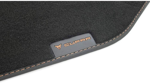 Juego de 4 alfombrillas Seat Cupra Ateca 2016-2022 ORIGINAL con bordado cobre 576863011LOE