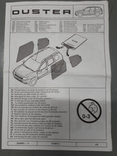 Satz seitliche Sonnenblenden Dacia Duster I (2010-2017) ORGINAL 7711576048 Jalousien