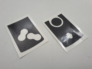 Sticker para la llave de Renault Captur, Clio, Megane, Laguna  3D efecto carbono original de Renault OEM