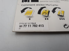 Sticker carcasa para la llave de Renault Captur, Clio, Megane, Laguna,Arkana...  ITALIA original de Renault OEM