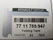 Hinterer Tisch auf Multifunktionssystem (inklusive Halterung) Renault und Dacia ORIGINAL 7711785947 und 7711785944