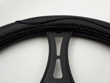 CarPriss Lenkradabdeckung 35x37 cm in schwarzer Farbe 79323300