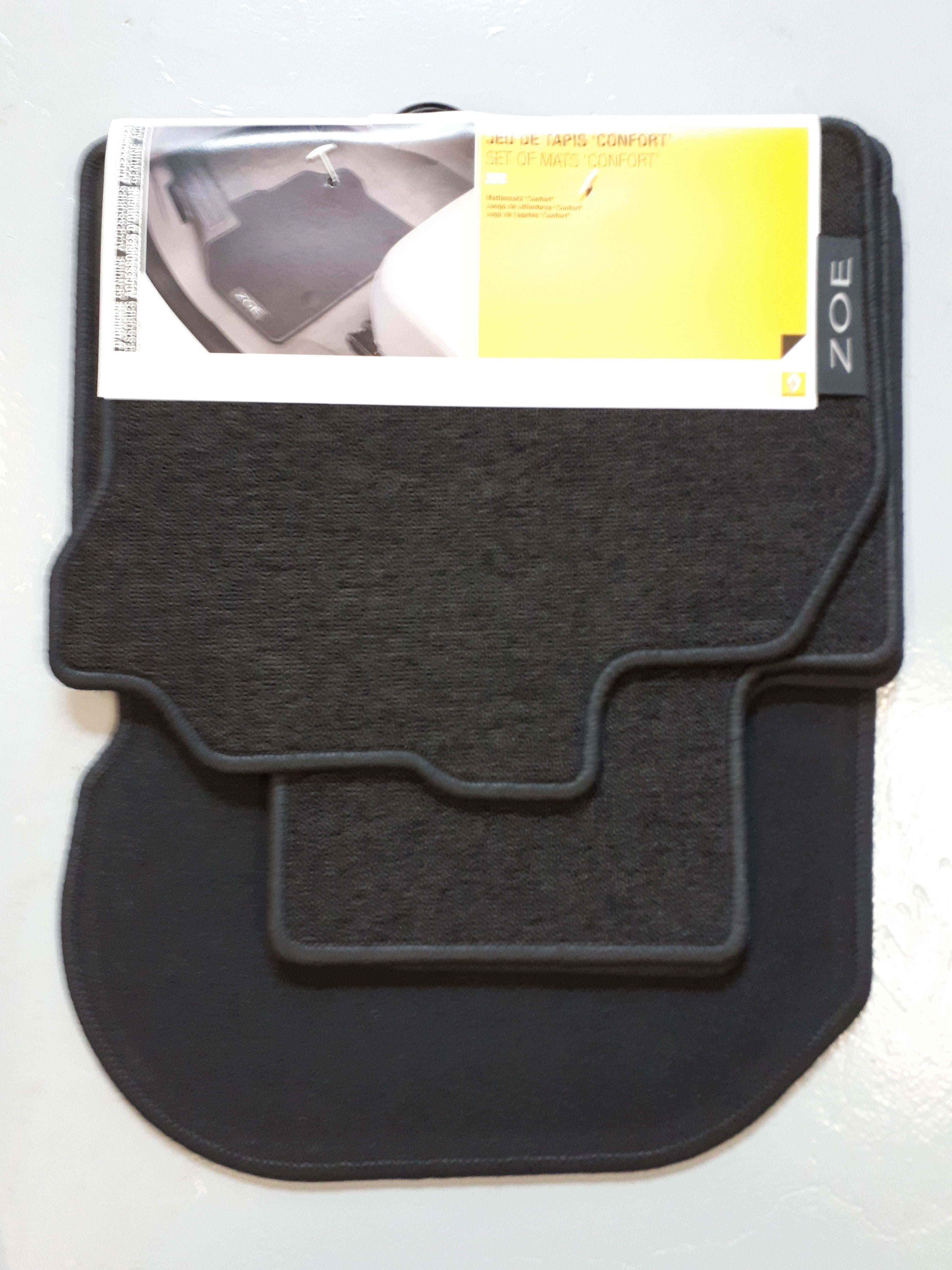 Set of 4 comfort textile floor mats Renault ZOE phase 1 (2012-2019) OR –  MLBMOTOR