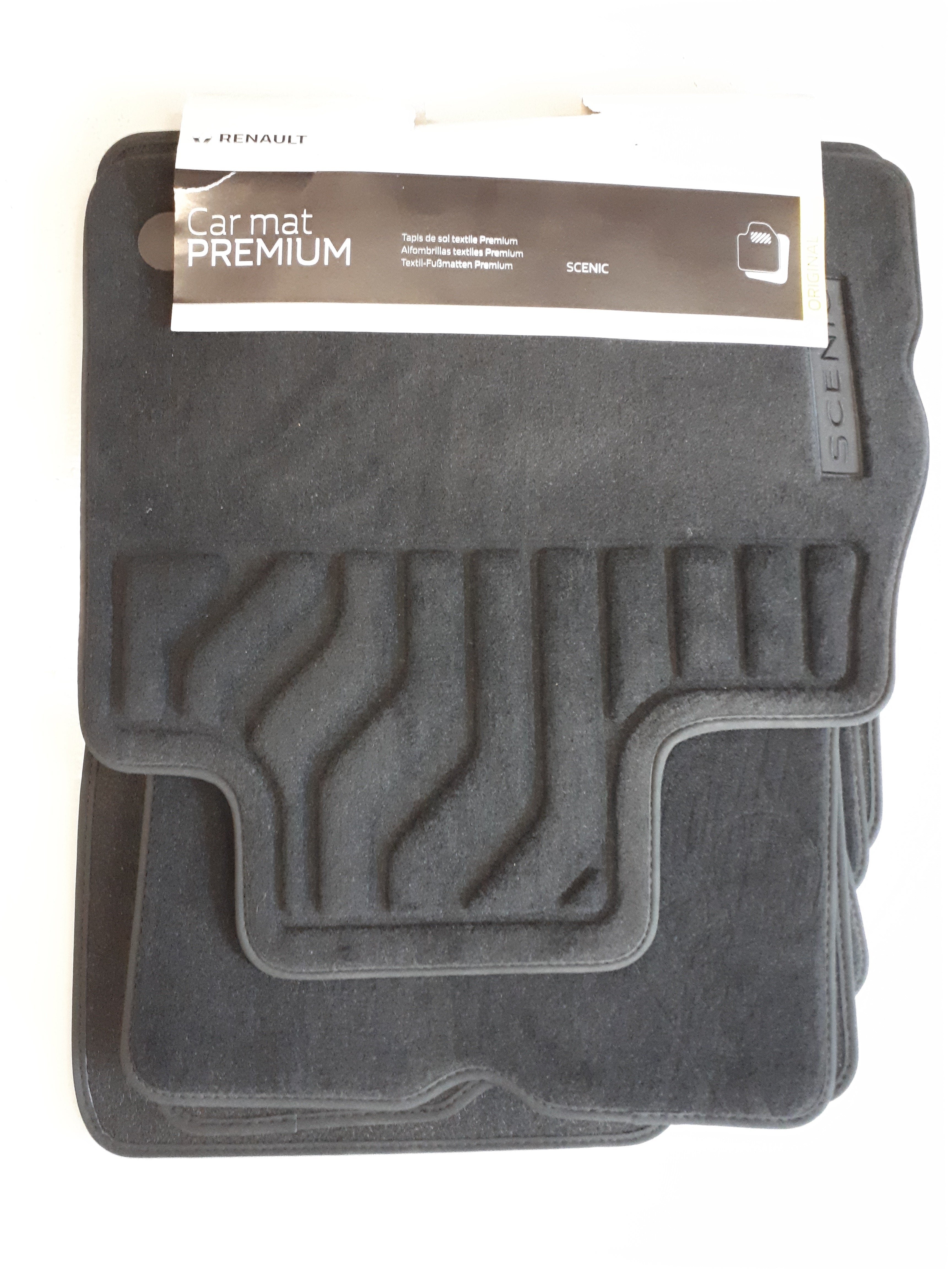 Alfombrillas A Medida Para Renault Scenic I (1996-2003) — Moqueta Antideslizante Negra | Kit Delantero + Trasero