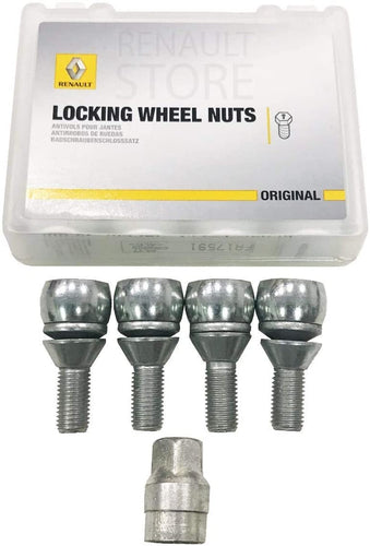 Set of 4 Renault rim anti-theft bolts Various models 8201724189