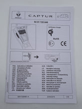 Cargador de inducción para movil original Renault Clio 5 y Captur II 8201725648