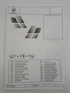 Juego de 2 alfombrillas textiles delanteras Renault Kangoo III (2021-2024) ORIGINAL 8201735427