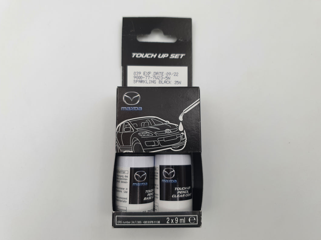 Kit de pincel de retoque original Mazda SPARKLING BLACK MICA 35N OEM part