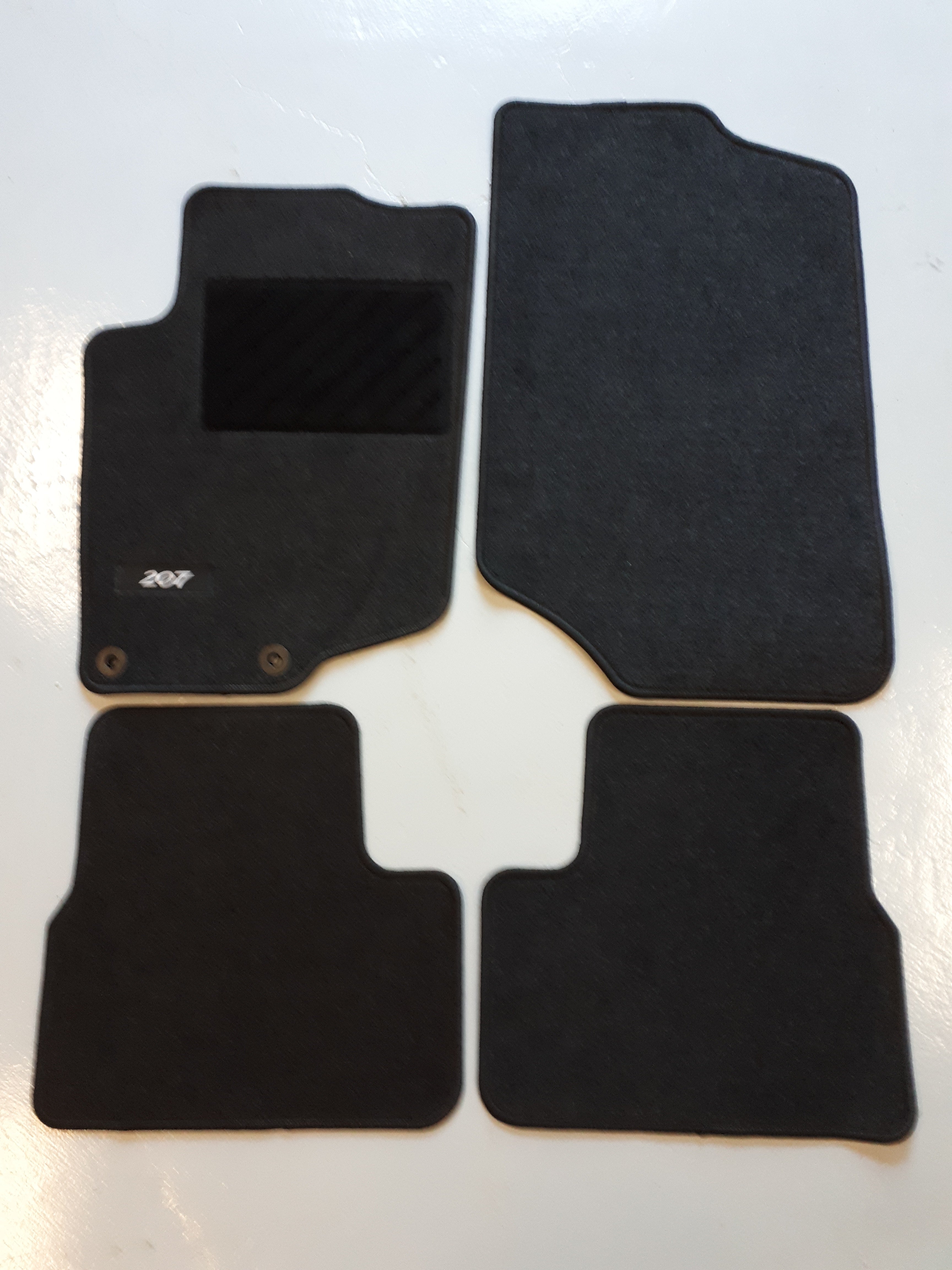 Set of 4 textile floor mats Peugeot 207 and 207 SW (years 2006-2015) O –  MLBMOTOR
