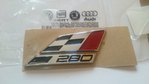 Logo Emblema cupra rótulo portón trasero rojo  Original de SEAT Leon Ibiza 280 - MLBMOTOR
