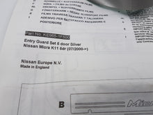 Juego de 6 umbrales de puerta Nissan Micra II (K11) 2002-2010 KE9651F500 Nuevo