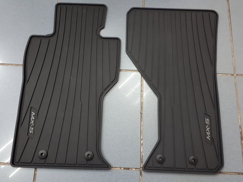 Set of 2 original Mazda MX5 ND rubber mats from 2015 onwards NA1P-V0-351A