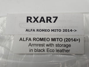 Apoyabrazos Reposabrazos color negro a medida para Alfa Romeo Mito 2014-2019 Nuevo