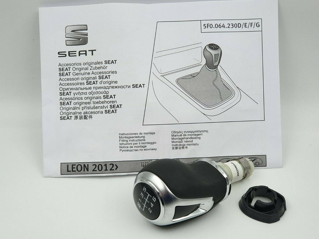 Schaltknauf Sport 6v Leon und Ateca Original Aluminium SEAT 5F0064230E